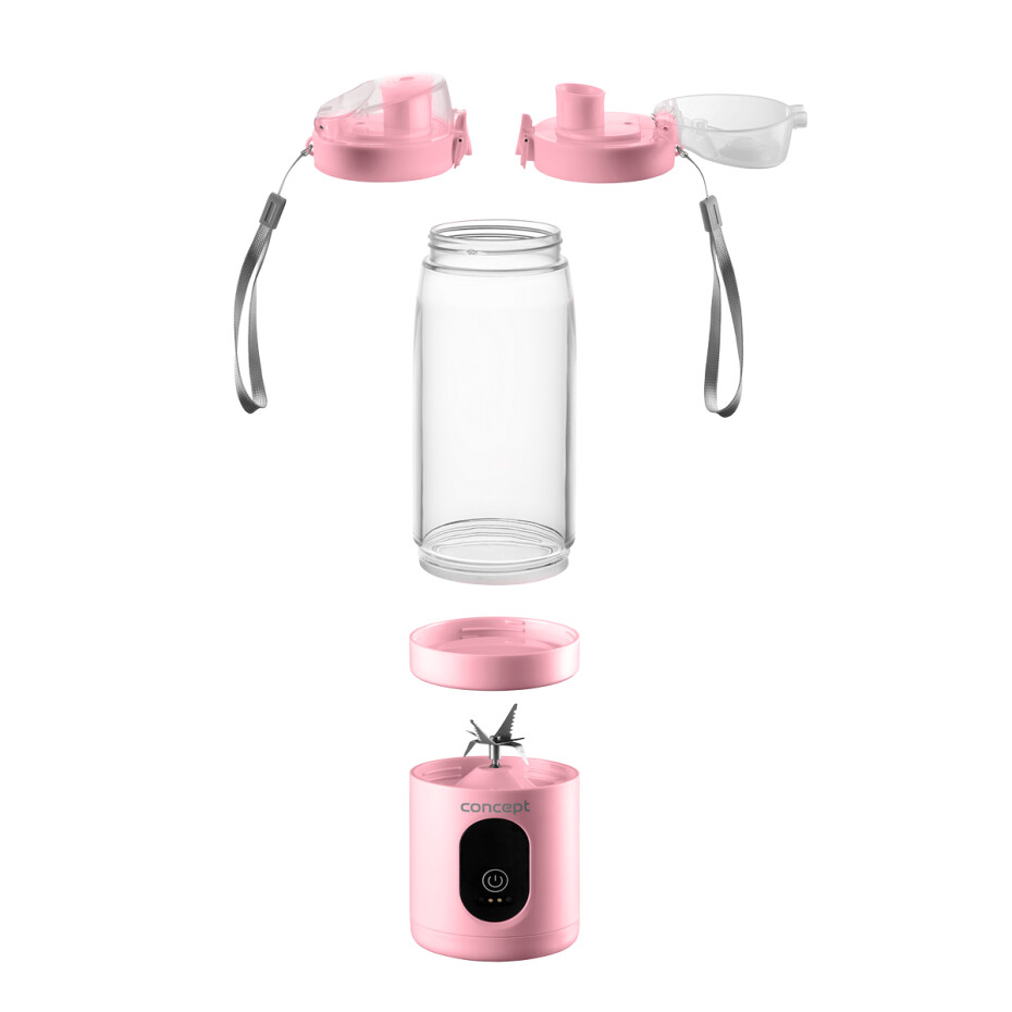 Concept SM4003 dobíjecí smoothie FitMaker, růžový - main (2)