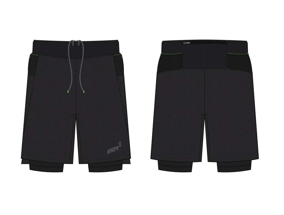 Pánské šortky Inov-8 Trailfly Ultra 7" 2in1 Short Black - main (0)