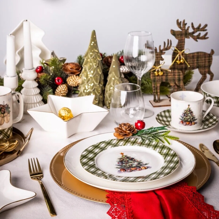 Altom Porcelánový dezertní talíř Christmas Tree 20 cm - main (3)