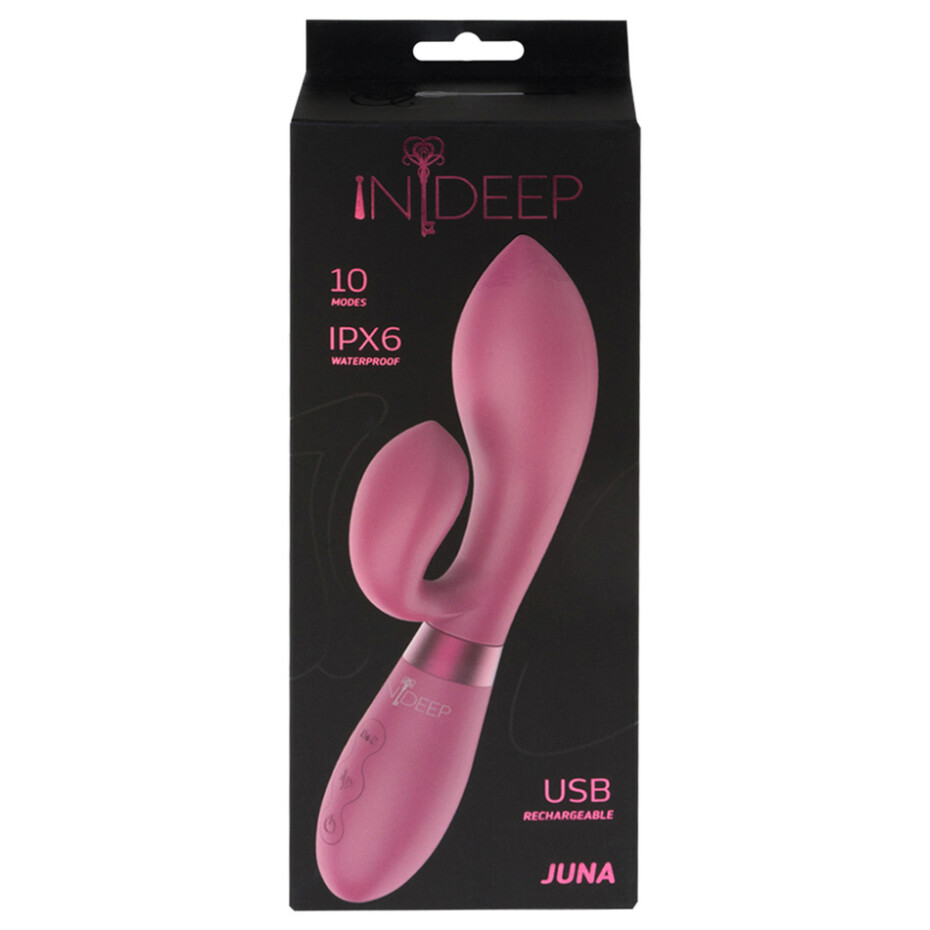 Dobíjecí vibrátor Indeep Juna Magenta, fialová - main (3)