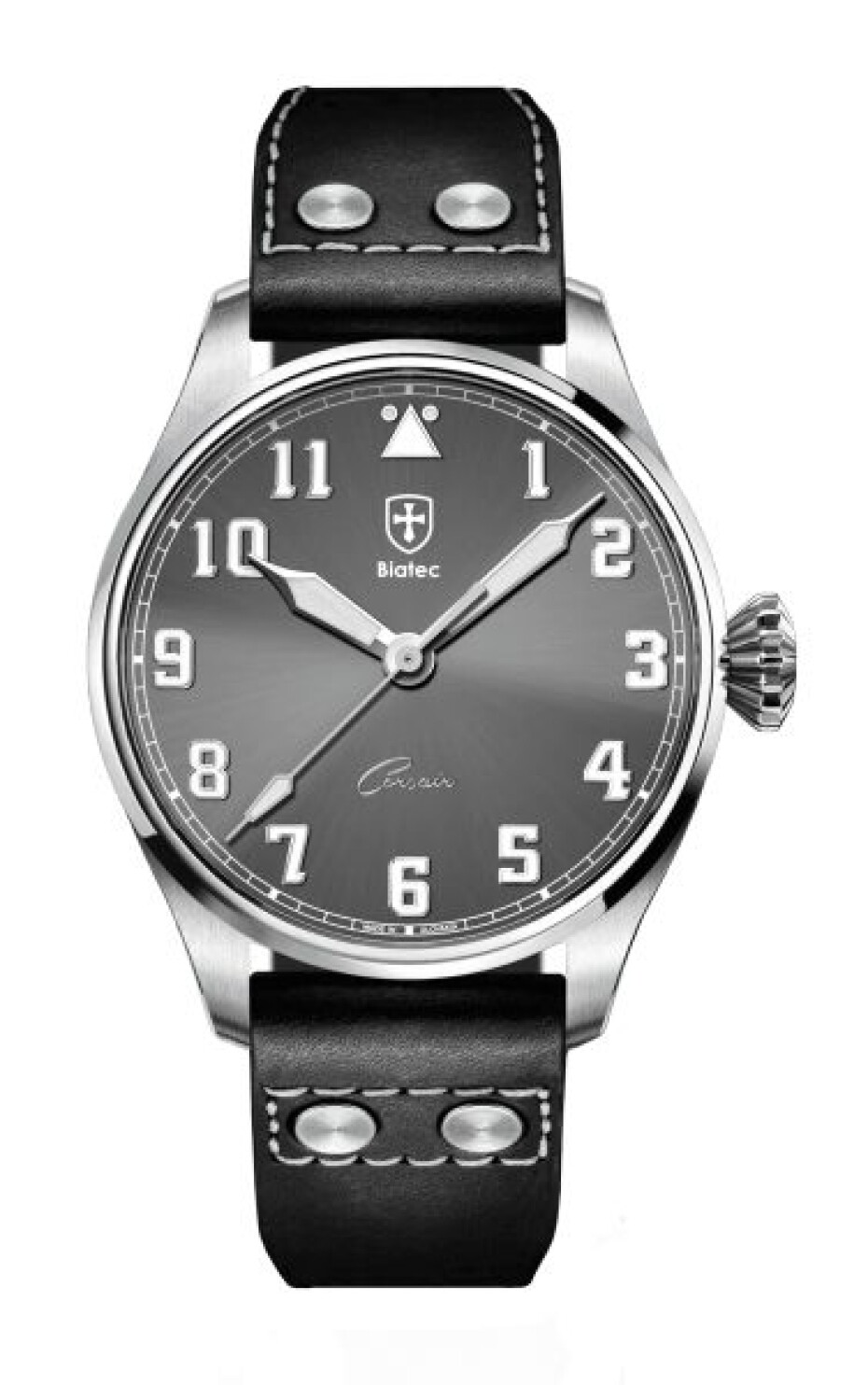 Biatec Corsair CS 03 N - Černý kožený pilot řemínek - main (0)