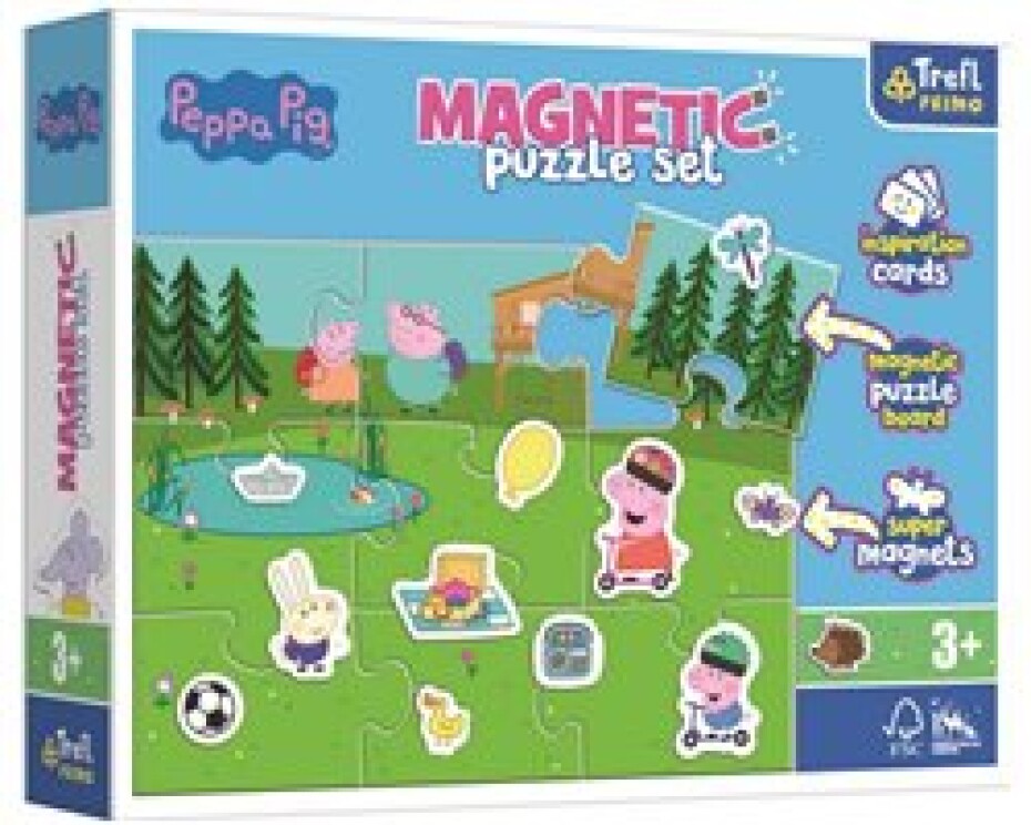 Trefl Magnetické Peppa a její zábava Peppa Pig v krabici 28,5x22x5cm 12 dílků - main (0)