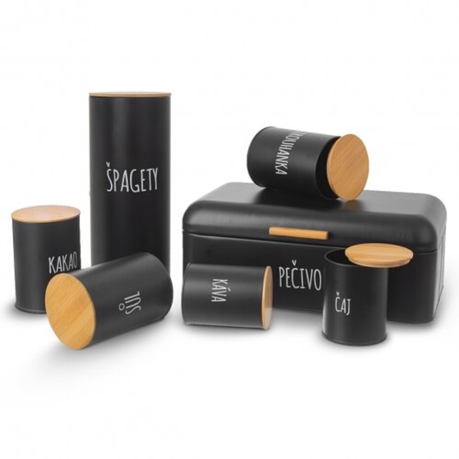 Orion Orion Dóza plech/bambus pr. 11 cm Špagety BLACK   - main (2)