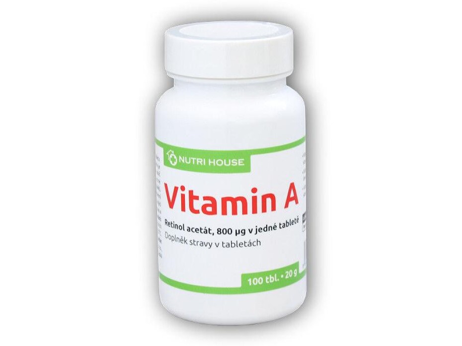 Nutri House Vitamín A 800mcg 100 tablet - main (0)