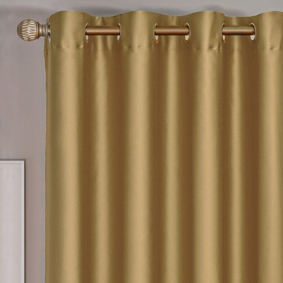 4Home Zatemňovací závěs Cairo zlatá, 150 x 250 cm - main (1)