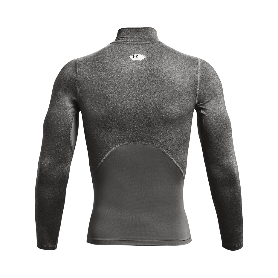 Pánské tričko Under Armour  HeatGear Armour Comp Mock LS Gray XS - main (3)