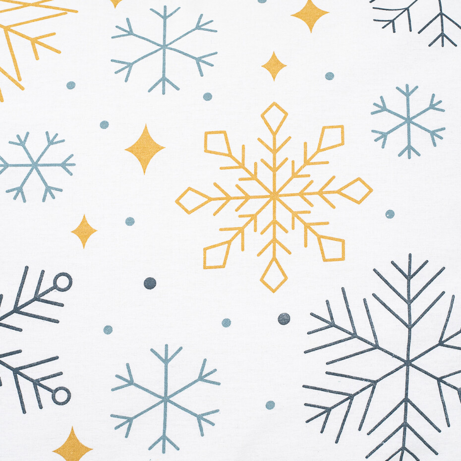 4Home Flanelové povlečení Frosty snowflakes, 140 x 200 cm, 70 x 90 cm - main (3)