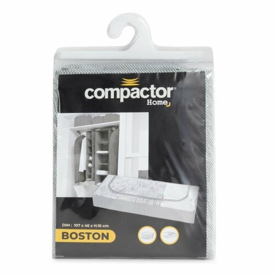Compactor Nízký textilní úložný box Boston, 107 x 46 x 16 cm, šedá - main (9)