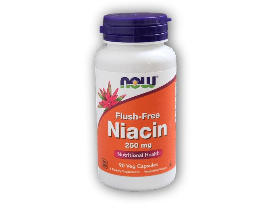 NOW Foods Niacin bez vedlejšího účinku zčervenání 250mg 90 kapslí - main (0)