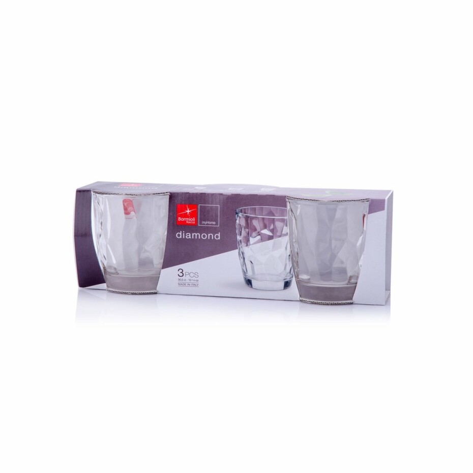 Bormioli Rocco 3dílná sada sklenic Diamond, 300 ml - main (1)