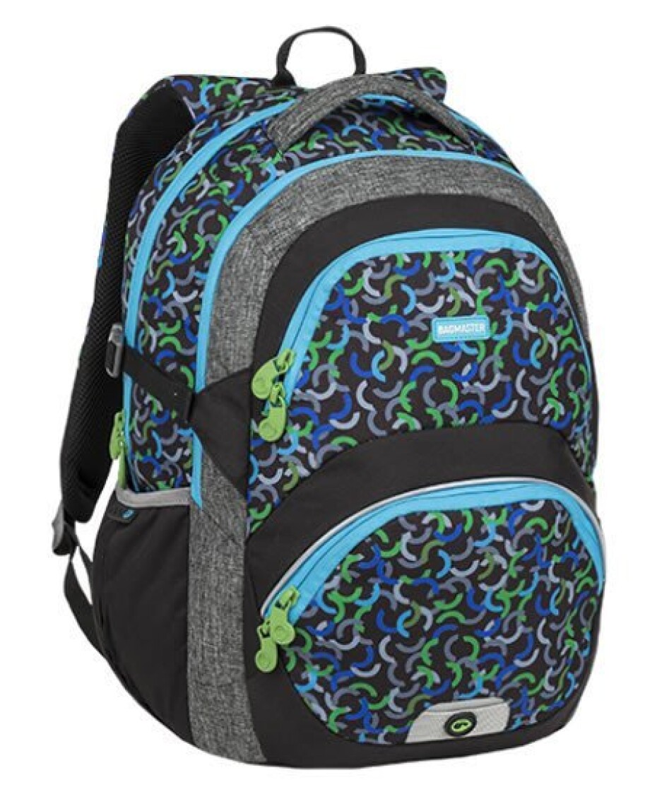 Bagmaster Školní batoh THEORY 9 E GREEN/BLUE/BLACK - main (0)