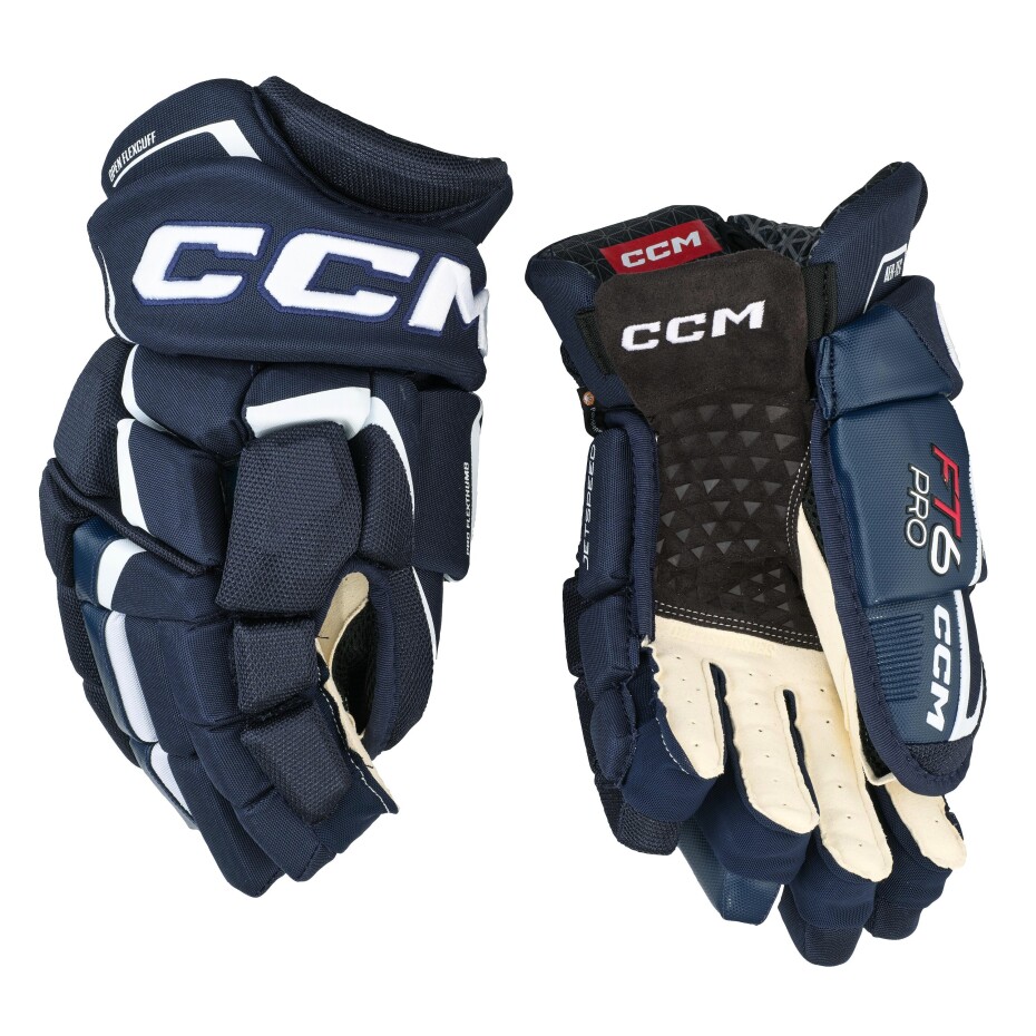 Hokejové rukavice CCM JetSpeed FT6 Pro Navy/White Junior 12 palců - main (0)