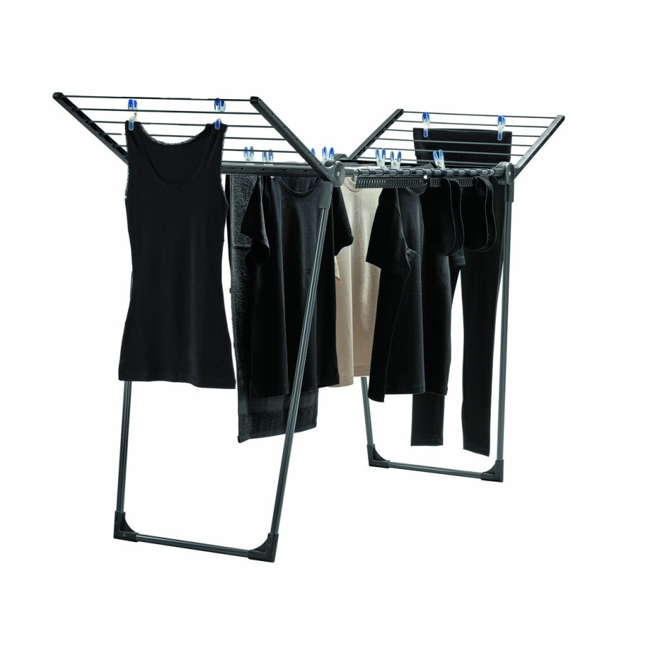 Leifheit Sušák na prádlo PEGASUS 150 Solid Slim Black - main (3)