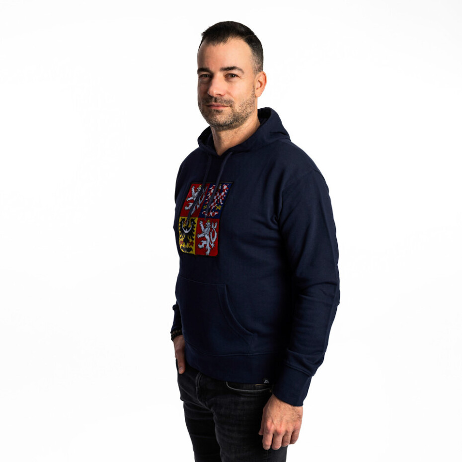 Pánská mikina Kappa  Logo Nathan Statní Znak Nášivka Navy L - main (1)