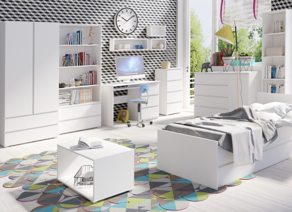 ArtMadex Komoda COSMO C07 | bílá - main (2)
