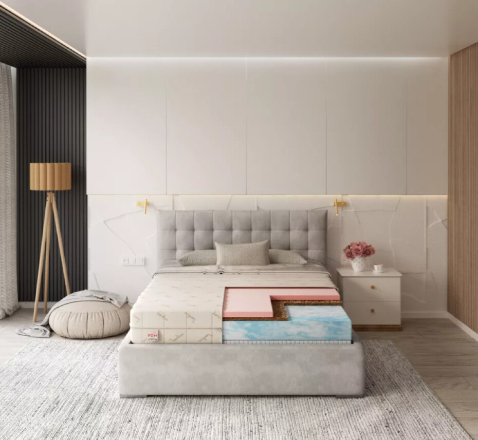 FDM Pěnová matrace ERGO Bamboo | 90 x 200 cm - main (4)