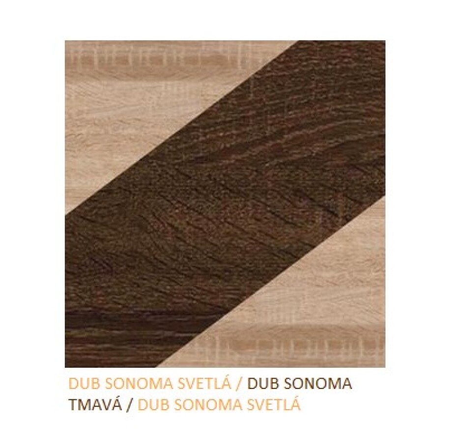 ArtCross Obývací stěna Nott 3 Barva: craft bílý / craft tobaco / craft bílý - main (6)