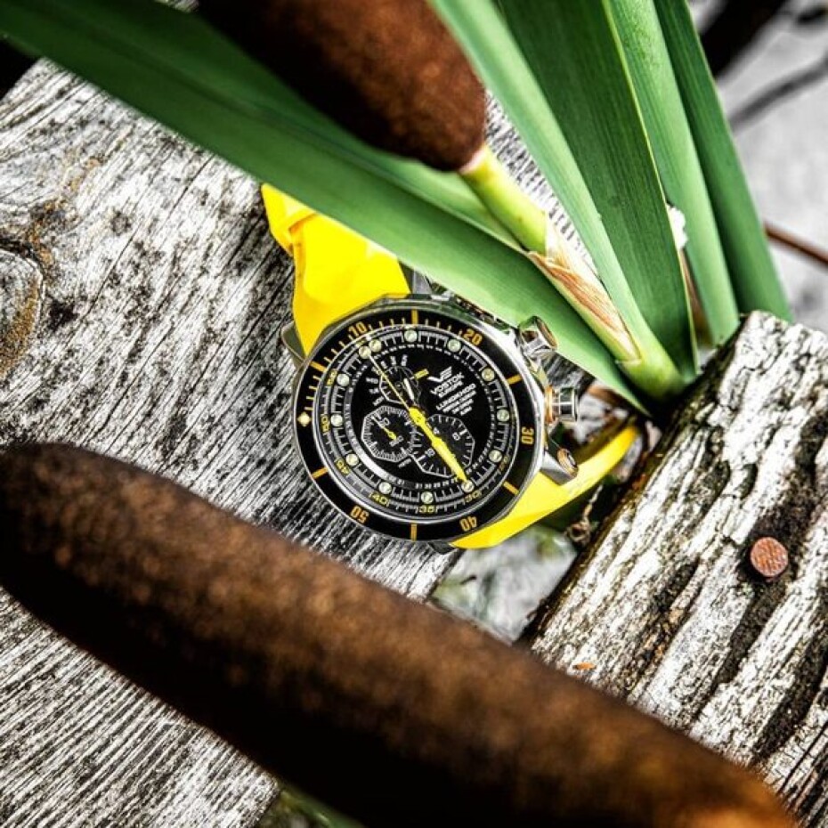 Vostok Europe Lunochod-2 Multifuncional Line YM86/620A505 - Černý silikonový řemínek - main (12)