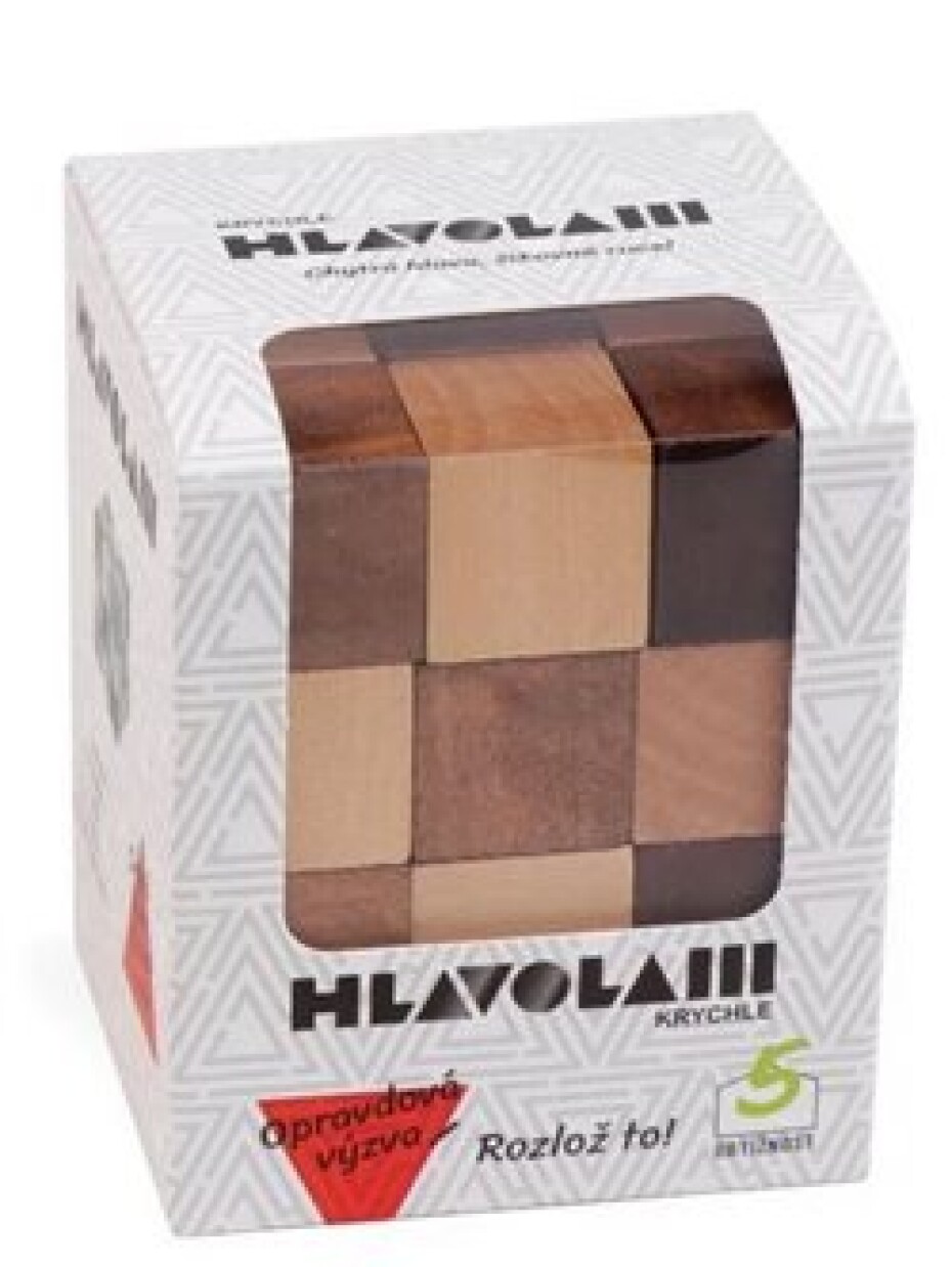 Dřevěný hlavolam krychle - main (0)
