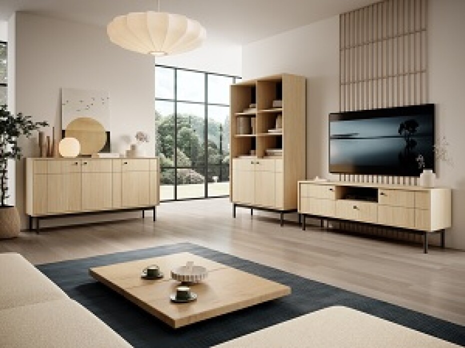 ArtPS TV stolek JAPANESE RTV154 | oak line - main (1)
