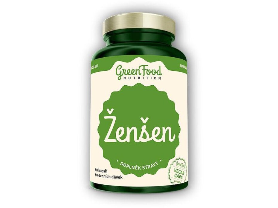GreenFood Nutrition Ženšen 60 vegan kapslí - main (0)