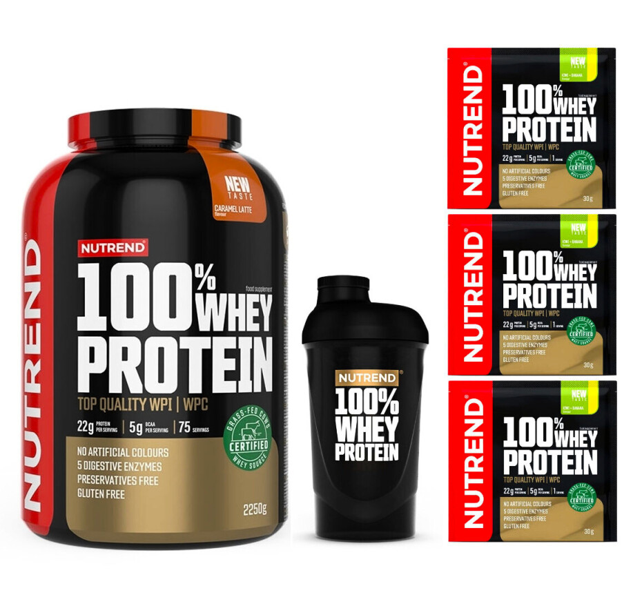 Nutrend 100% Whey Protein 2250 g bílá čokoláda - kokos - main (0)