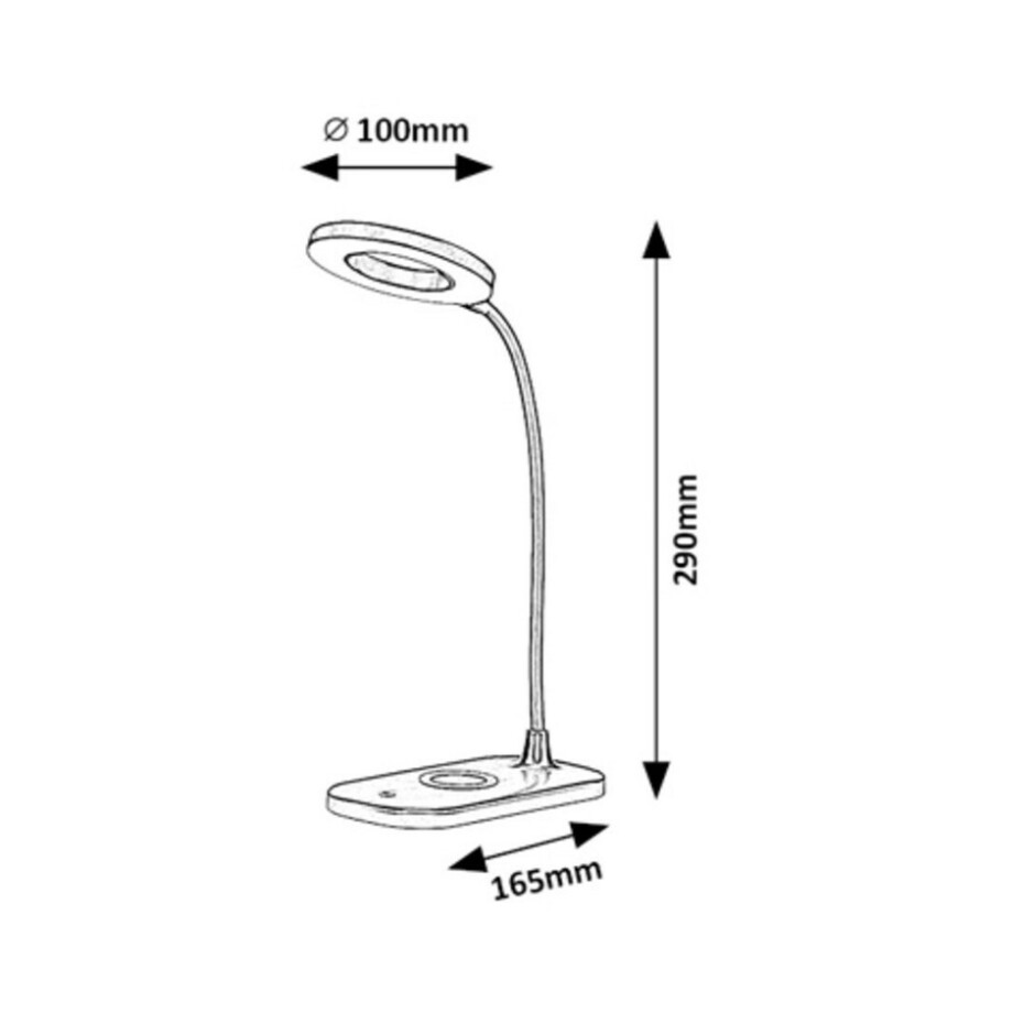 Rabalux 74014 stolní LED lampa Harding, 5 W, bílá - main (6)