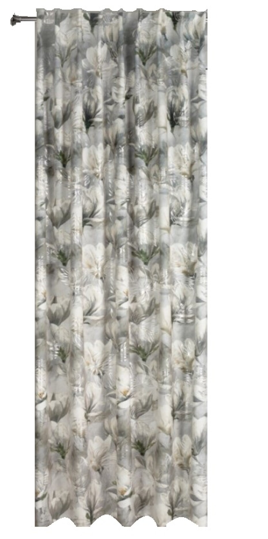ArtFir Zatemňovací závěs SANDY P | šedá/květy 140 x 300 cm - main (1)