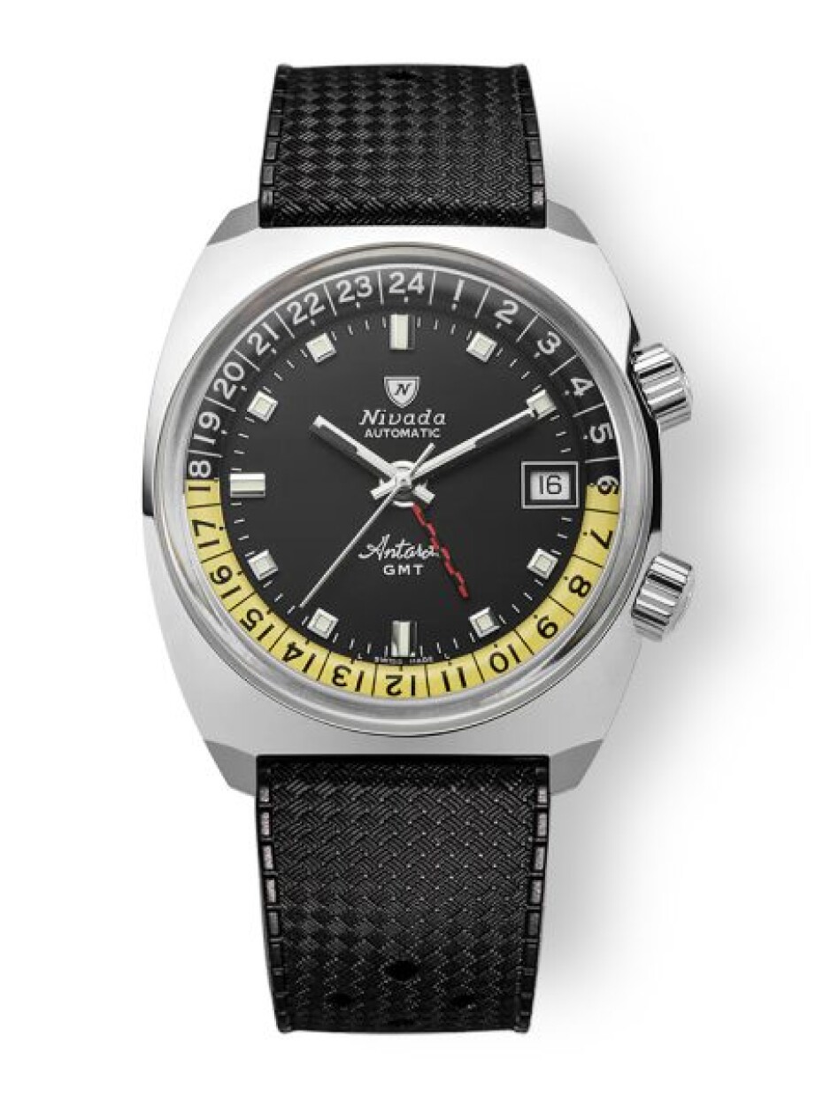 Nivada Grenchen Antarctic GMT - Black - Black Leather - main (8)