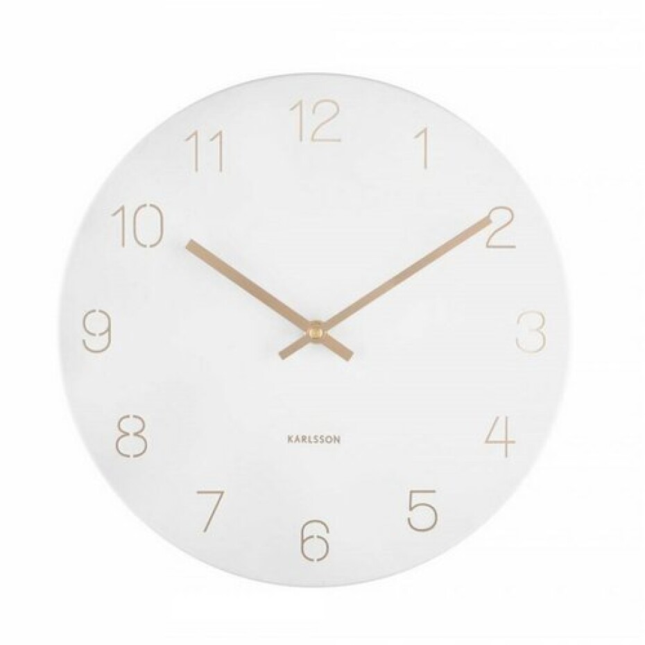 Karlsson 5788WH designové nástěnné hodiny, pr. 30 cm - main (0)