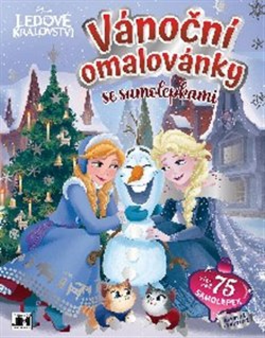 Vánoční omalovánky se samolepkami - Ledové království - main (0)