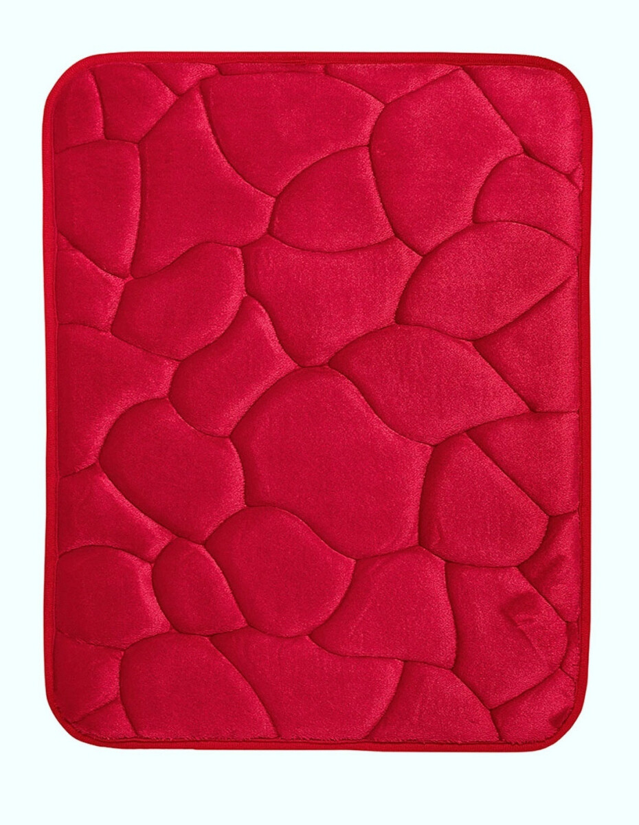 BO-MA Protiskluzová koupelnová předložka 3D 0133 Red - 40x50 cm - main (0)