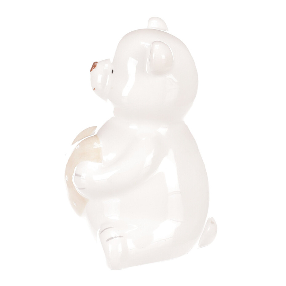 Vánoční dekorace Medvídek držící srdce, 10 cm - main (3)