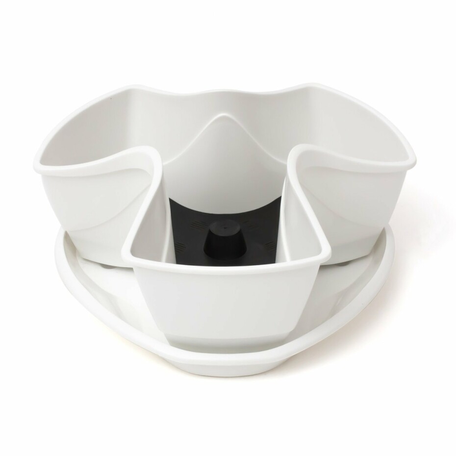 PROSPERPLAST COUBI květináč 29,5x29,5x14cm, bílá DKN3001 - main (0)