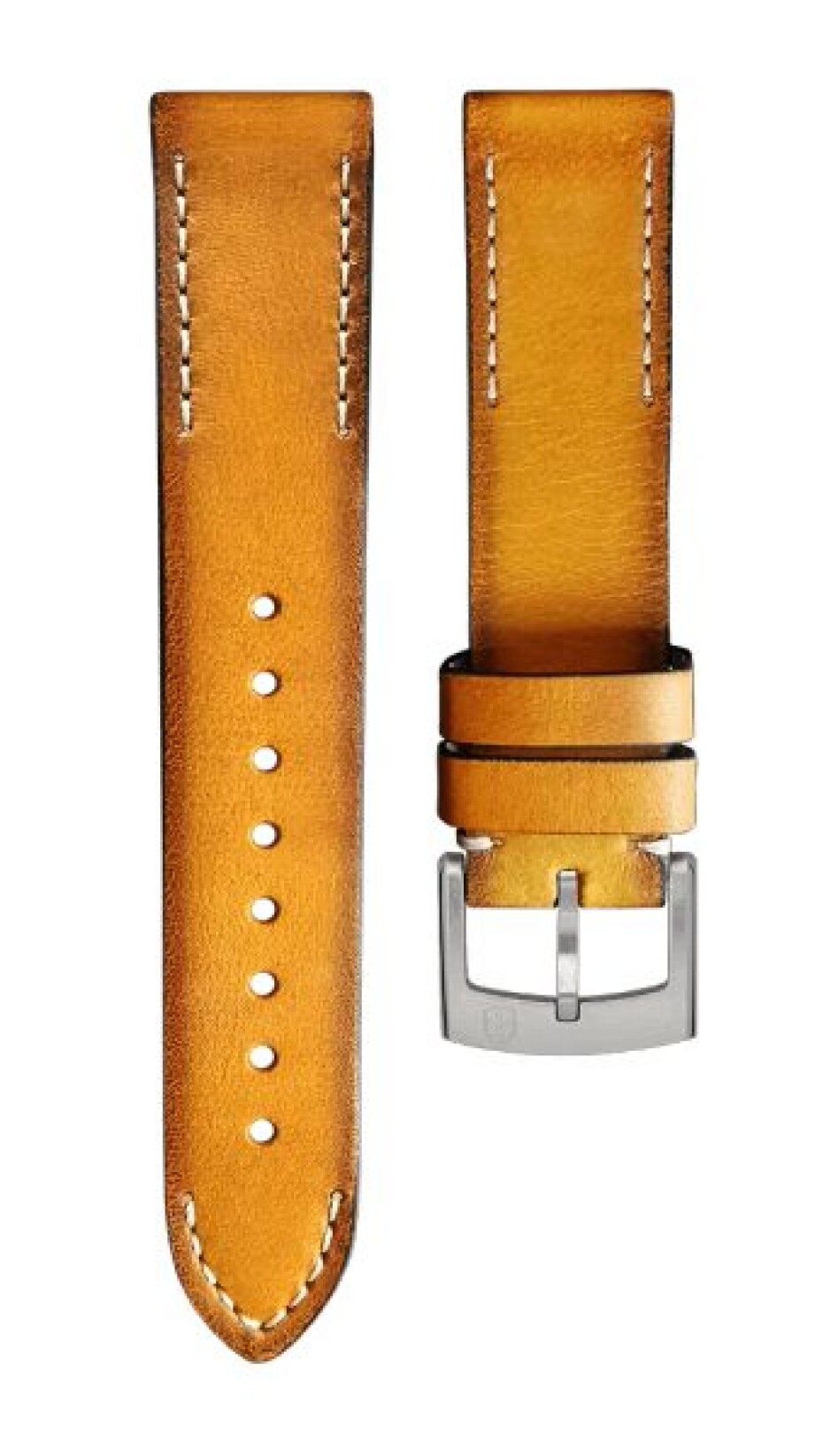 Kožený řemínek Biatec | Medový vintage - 20 mm - Bez spony - main (1)