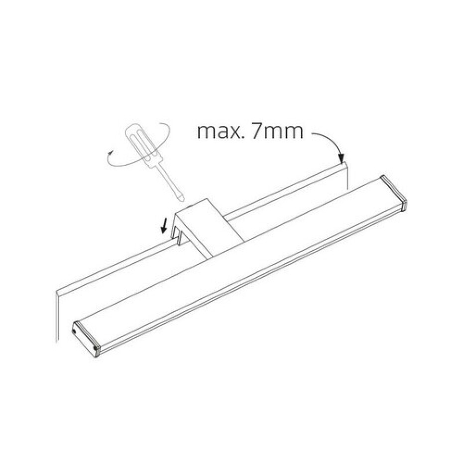 Panlux LED svítidlo na zrcadlo Arven černá, š. 40 cm, 8 W - main (5)