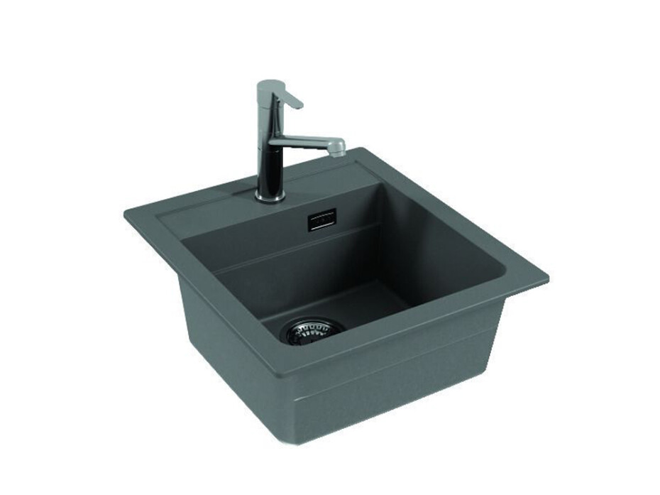 Alveus Granitový dřez ATROX 20 Barva: Bílá - main (6)