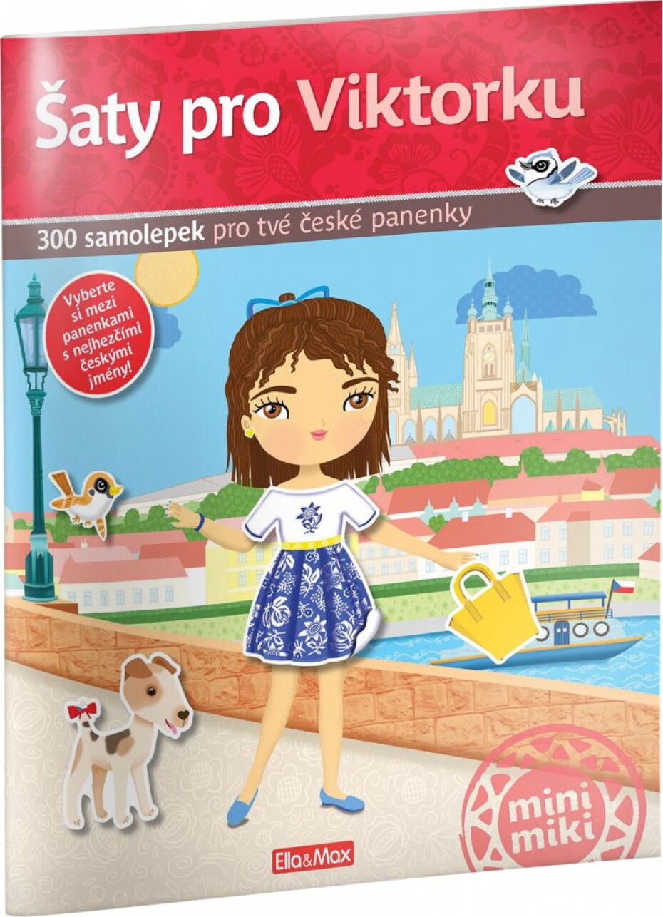Šaty pro Viktorku - 300 samolepek pro tvé české panenky - Ema Potužníková - main (0)