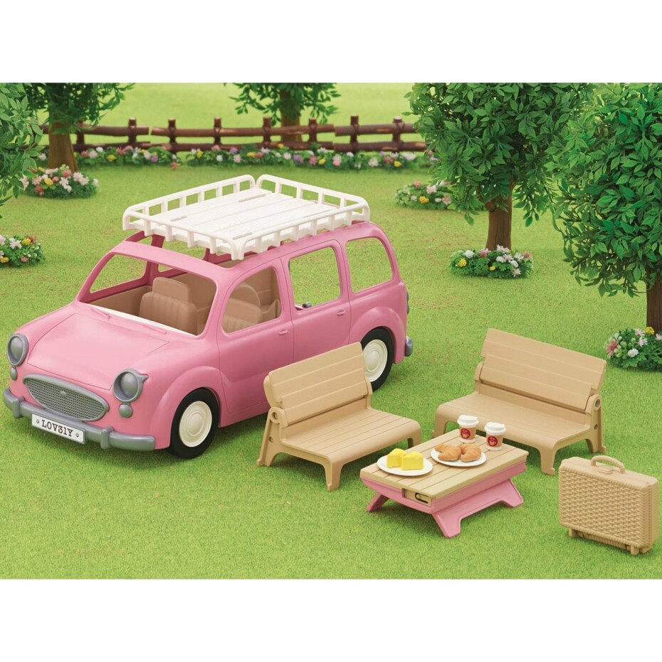 Sylvanian family 5535 Rodinné auto růžové Van - main (11)