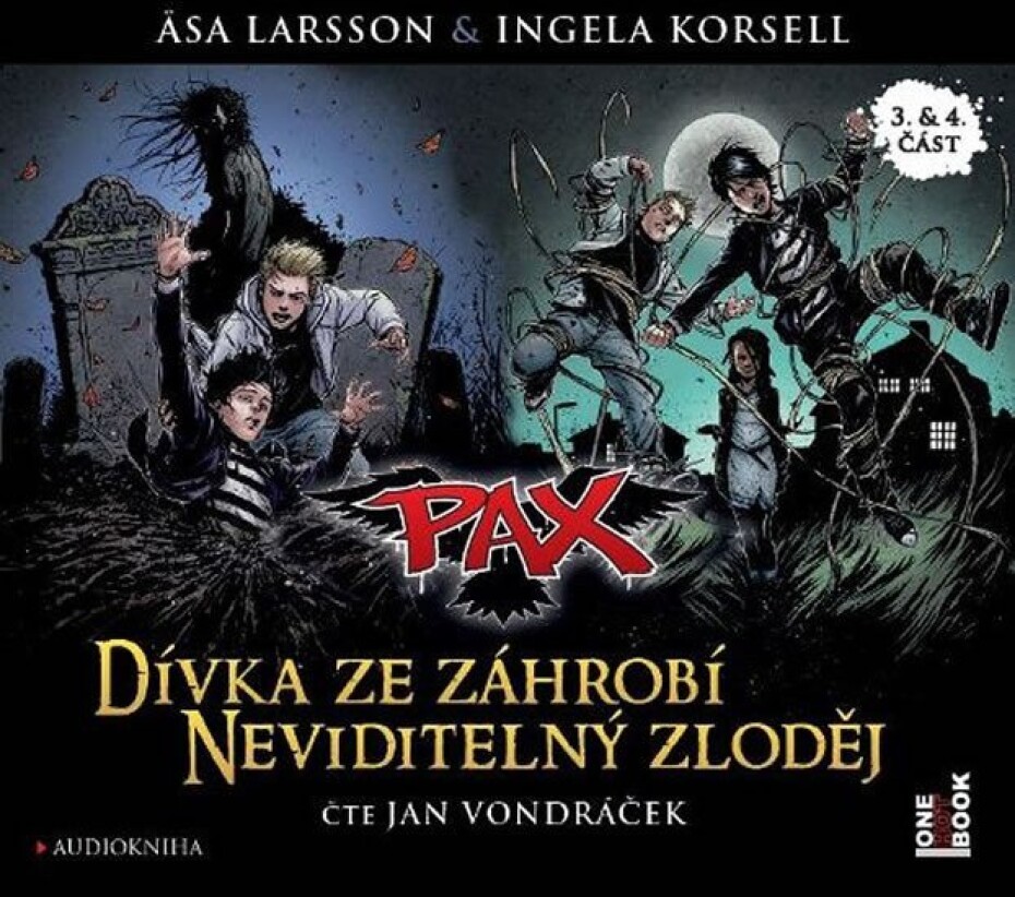 Pax 3 &amp; 4 Dívka ze záhrobí &amp; Neviditelný zloděj - CDmp3 (Čte Jan Vondráček) - Åsa Larsson - main (0)