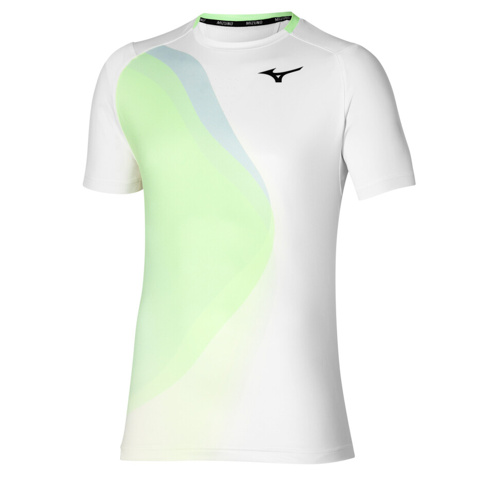Pánské tričko Mizuno  Release Shadow Graphic Tee White S - main (0)