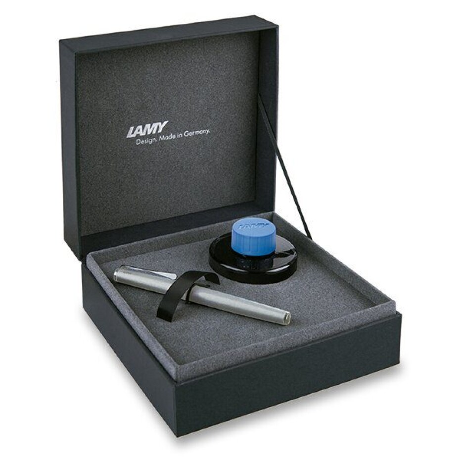 Dárková sada Plnicí pero Lamy Studio Brushed Steel a inkoust 1506/0656449 - main (0)