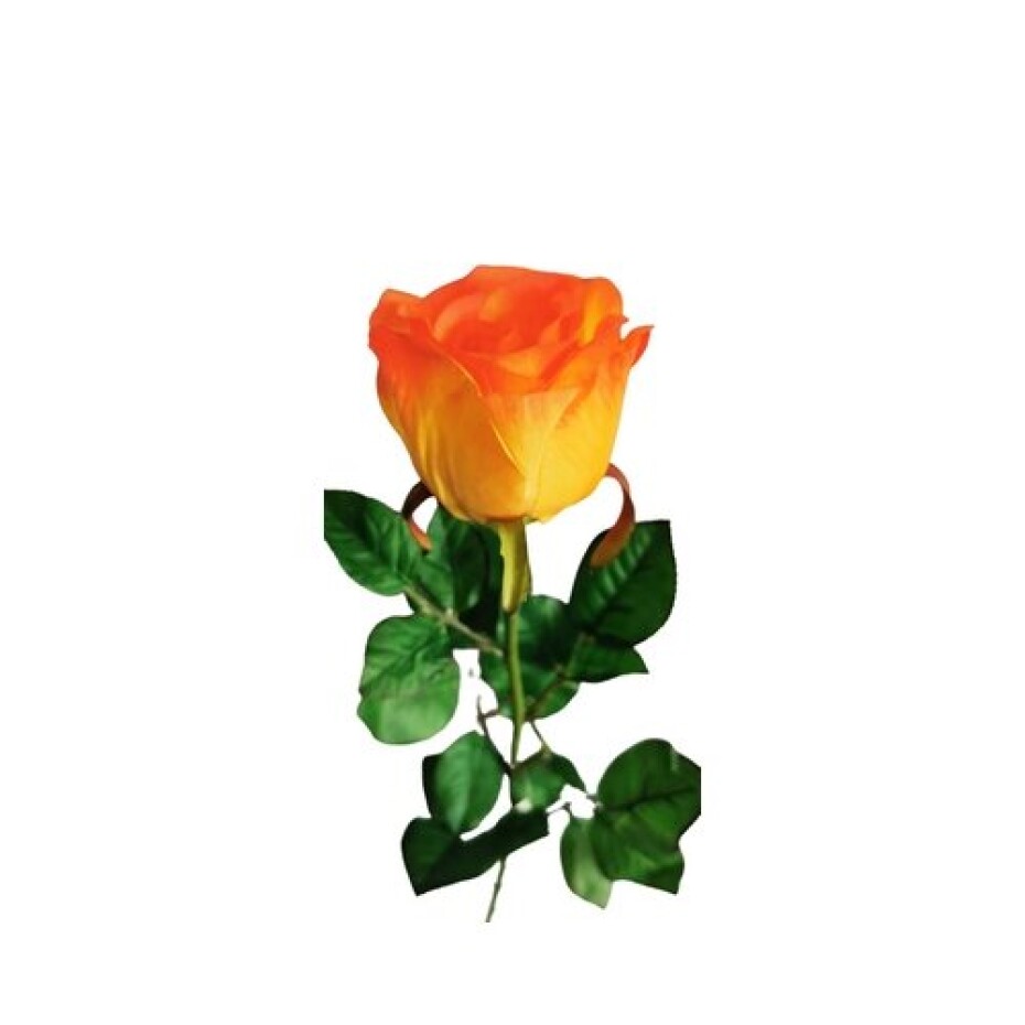 Umělá růže, oranžová, 69 cm - main (2)