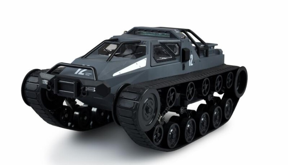 Amewi RC pásové vozidlo Military police 1:12 šedá RTR sada - main (0)