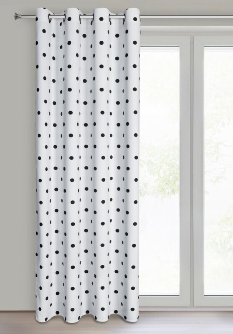 ArtFir Závěs BUSA K | bílá/černá 140 x 250 cm - main (1)