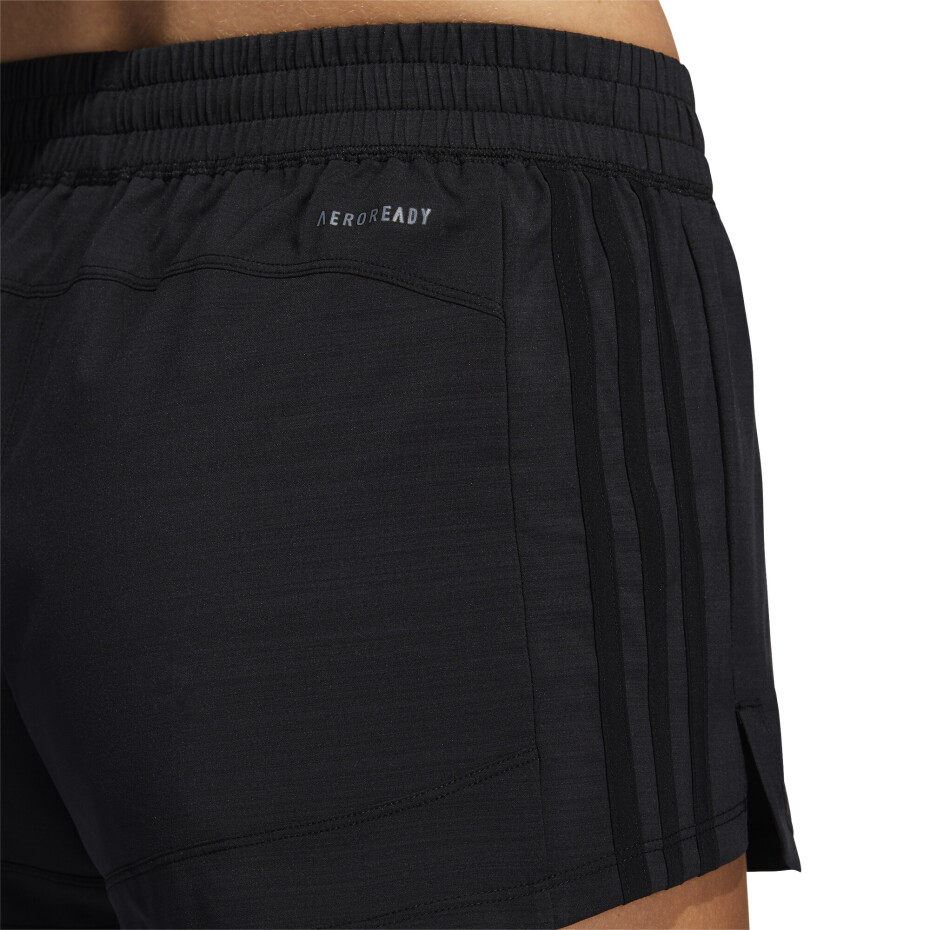 Dámské šortky adidas  Pacer 3-Stripes Woven Heather Shorts Black L - main (2)