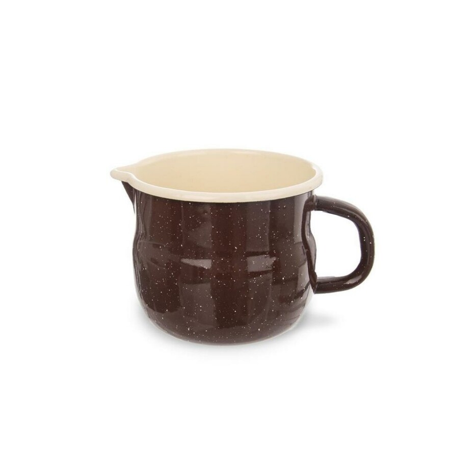Orion Smaltovaný hrnek Brown BELLY, 12 cm  - main (1)