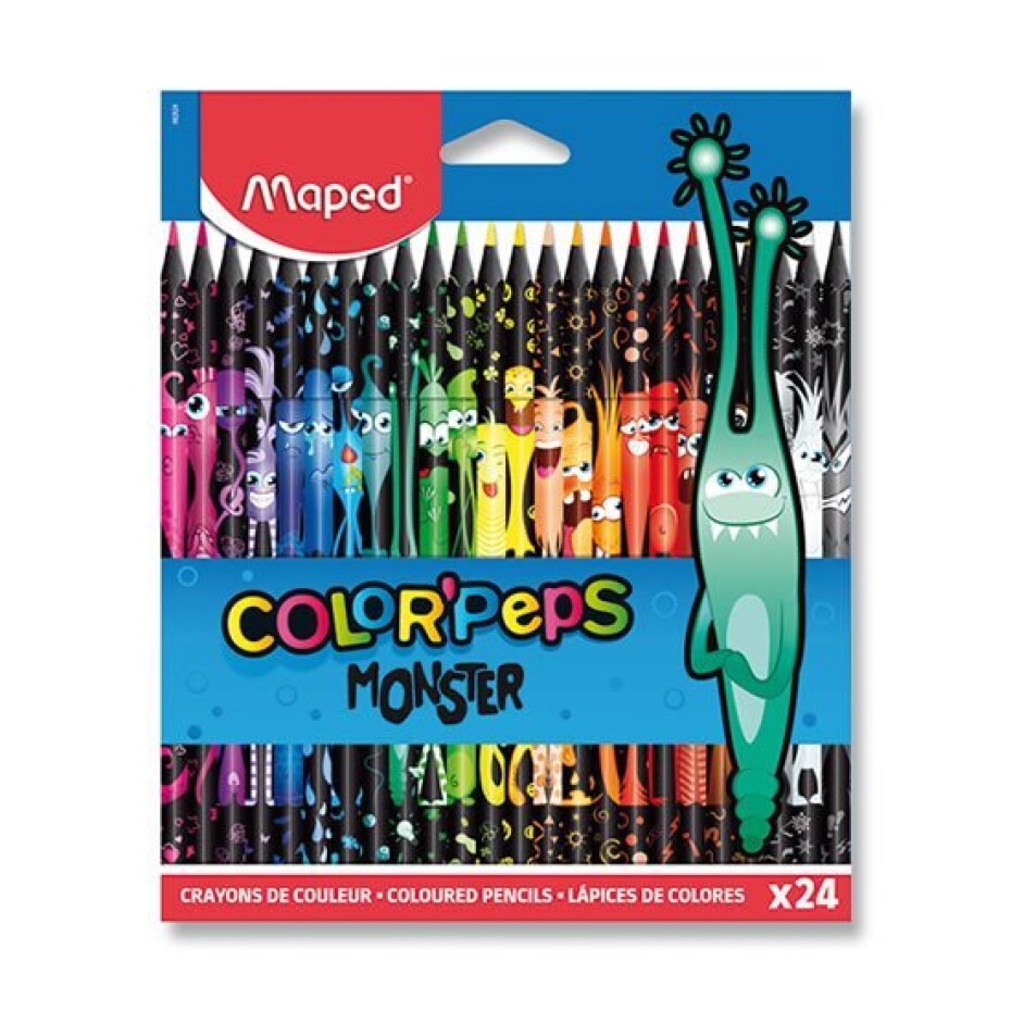 Maped - Bezdřevé pastelky Color´Peps Monster 24 ks - main (0)