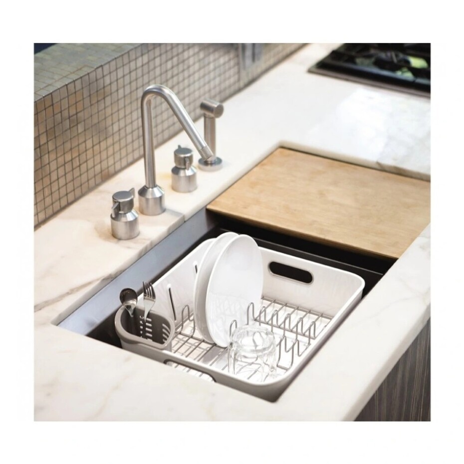 Simplehuman Odkapávač na nádobí Compact, bílá - main (1)