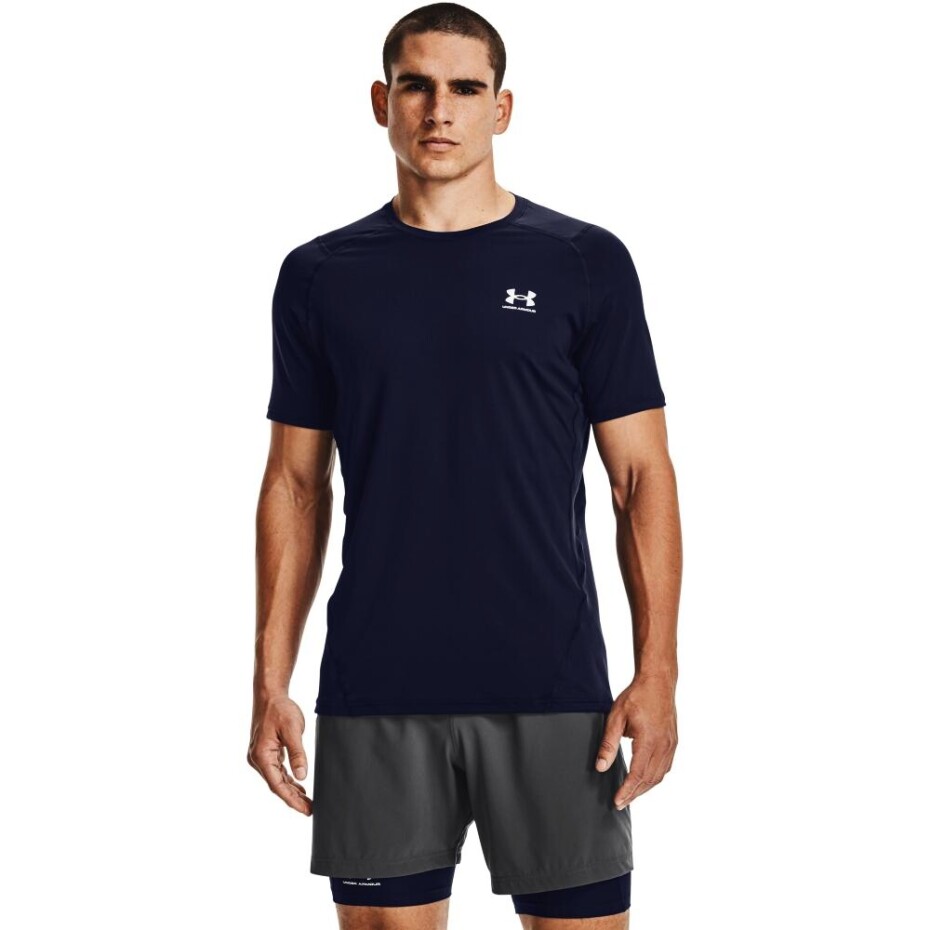 Pánské tričko Under Armour  HG Armour Fitted SS-NVY M - main (4)